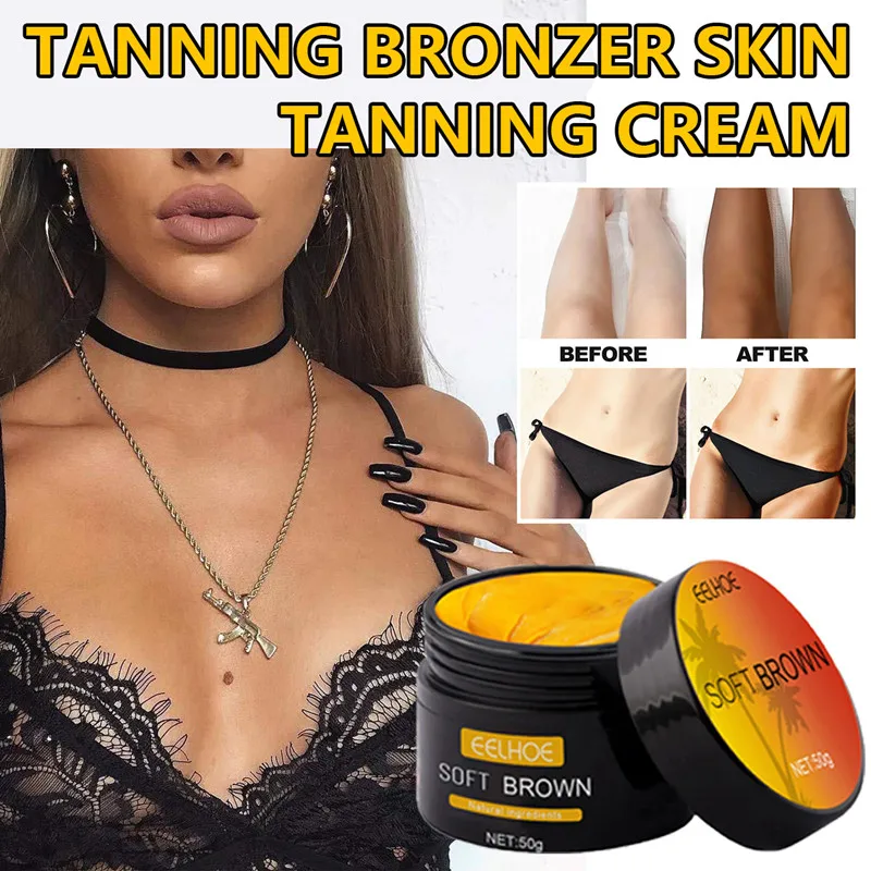 Bronzed Skin Tanning Cream Postsun Repair Lotion Summer Beach Face And