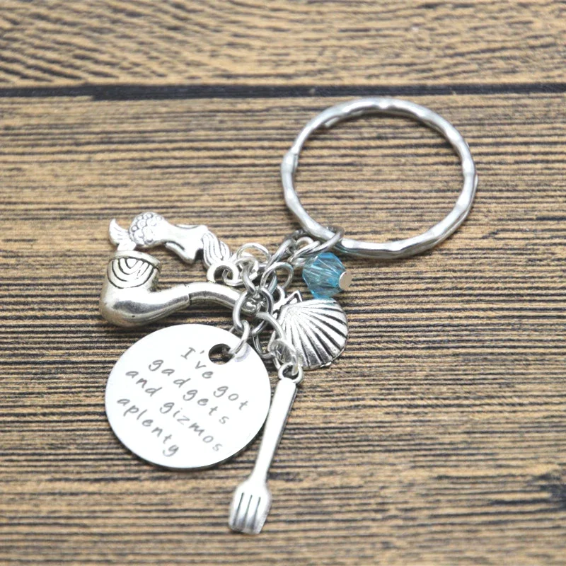 12 Pz/Lotto Portachiavi Con Sirenetta Ispirata Ad Ariel Ho Gadget E Gizmos Aplenty Jewelry Giftcrystals