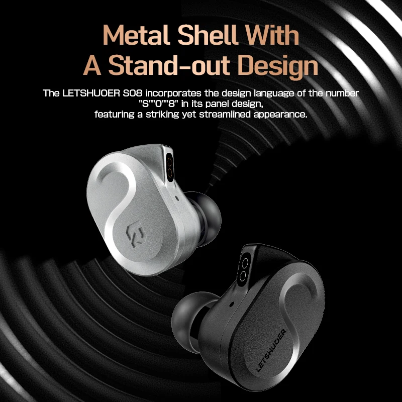 イヤホン Letshuoer S08 Letshuoer S08 Fourth Generation in Ear Monitor Earphone Dual