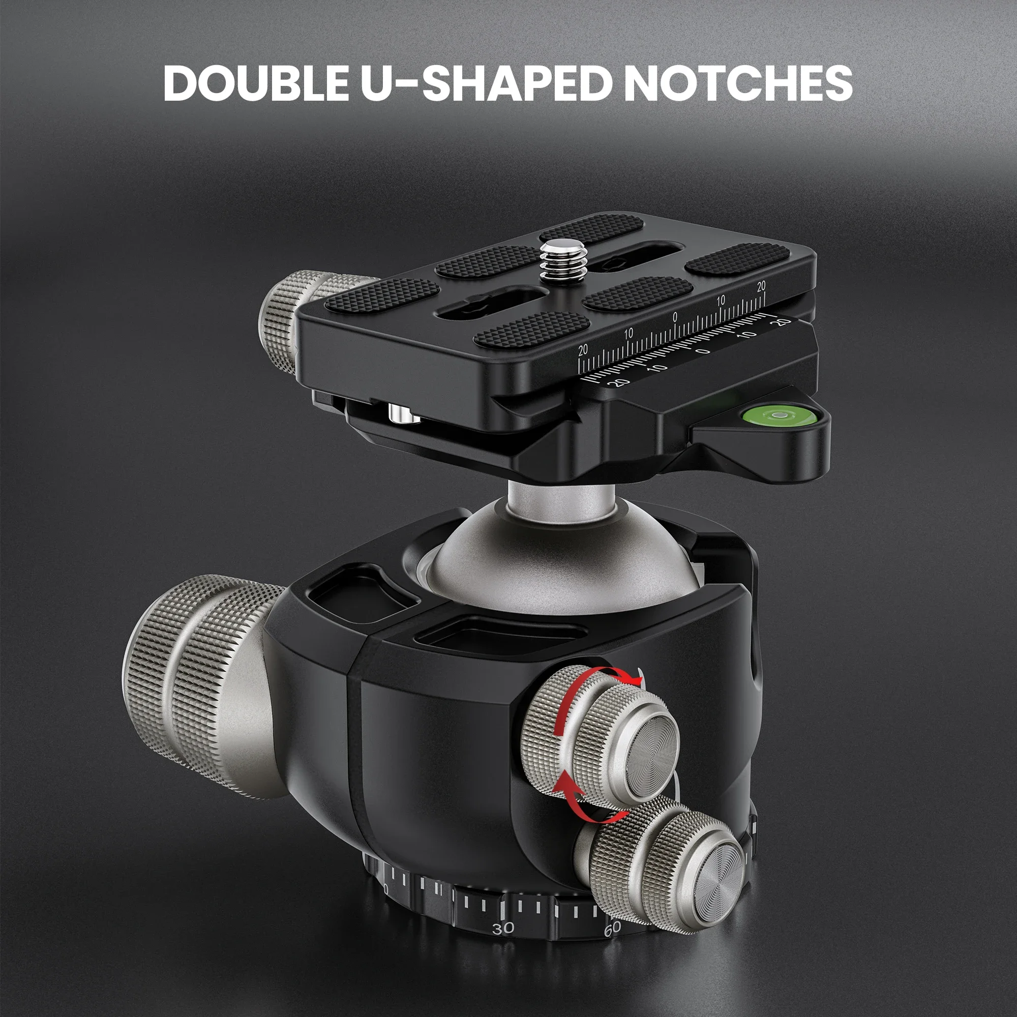 Tripod Ball Head EVUMO DX40 Low Gravity 360&deg; Panoramic 20kg Max Load for Tripod Monopod DSLR
