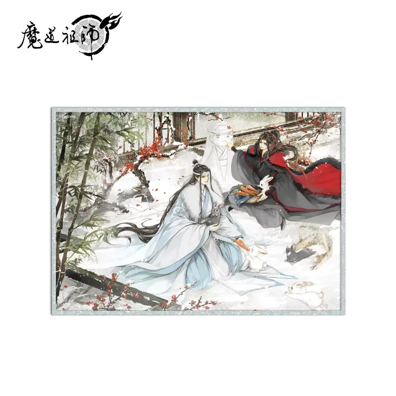 Фото Sunsyea MDZS Mo Dao Zu Shi официальная зимняя подвеска Wei Wuxian Lan Wangji акриловая подставка значок искусственный брелок подвеска Украшение №2