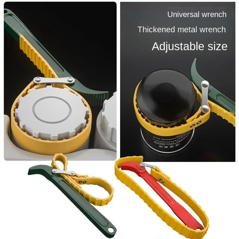 Adjustable Cartridge Oil Filter Puller Strap Spanner Wrench Tool