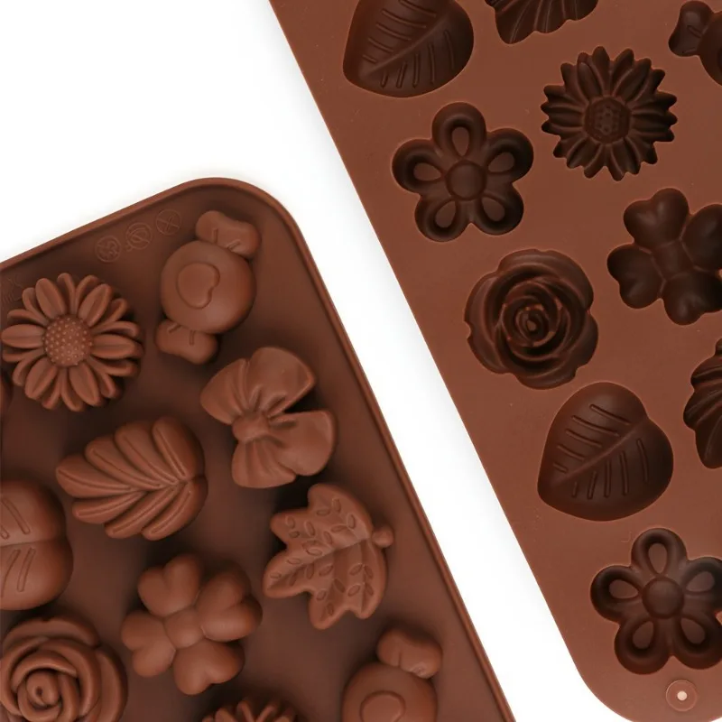 1pc 18-Cavity Chocolate Mold - Flower Shaped, BPA-Free for DIY Candy & Baking - Perfect for Weddings, Holidays & Parties