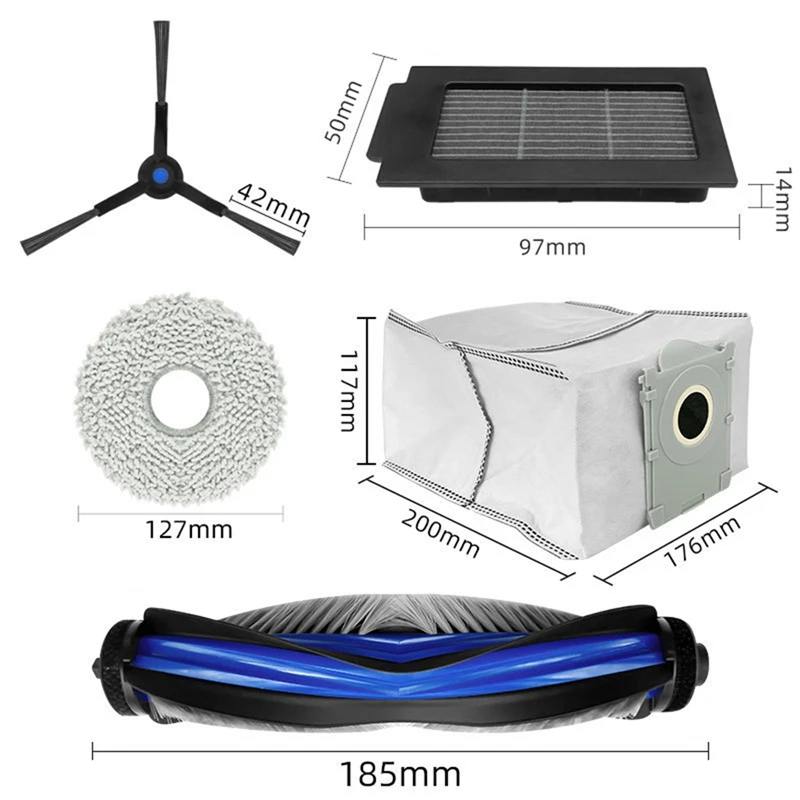 For ECOVACS T50pro Replacement Consumables Sweeper Consumables