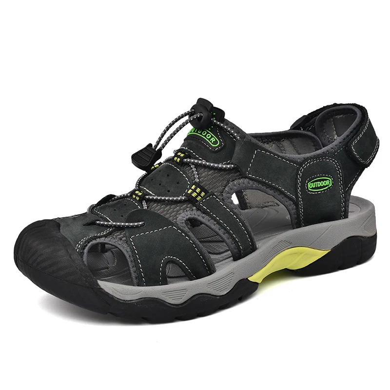 

Fashion Casual Plus Size Sandals Anti-collision Lightweight Soft Elastic Beach Shoes Outdoor Breathable Non-slip Men's Sandals