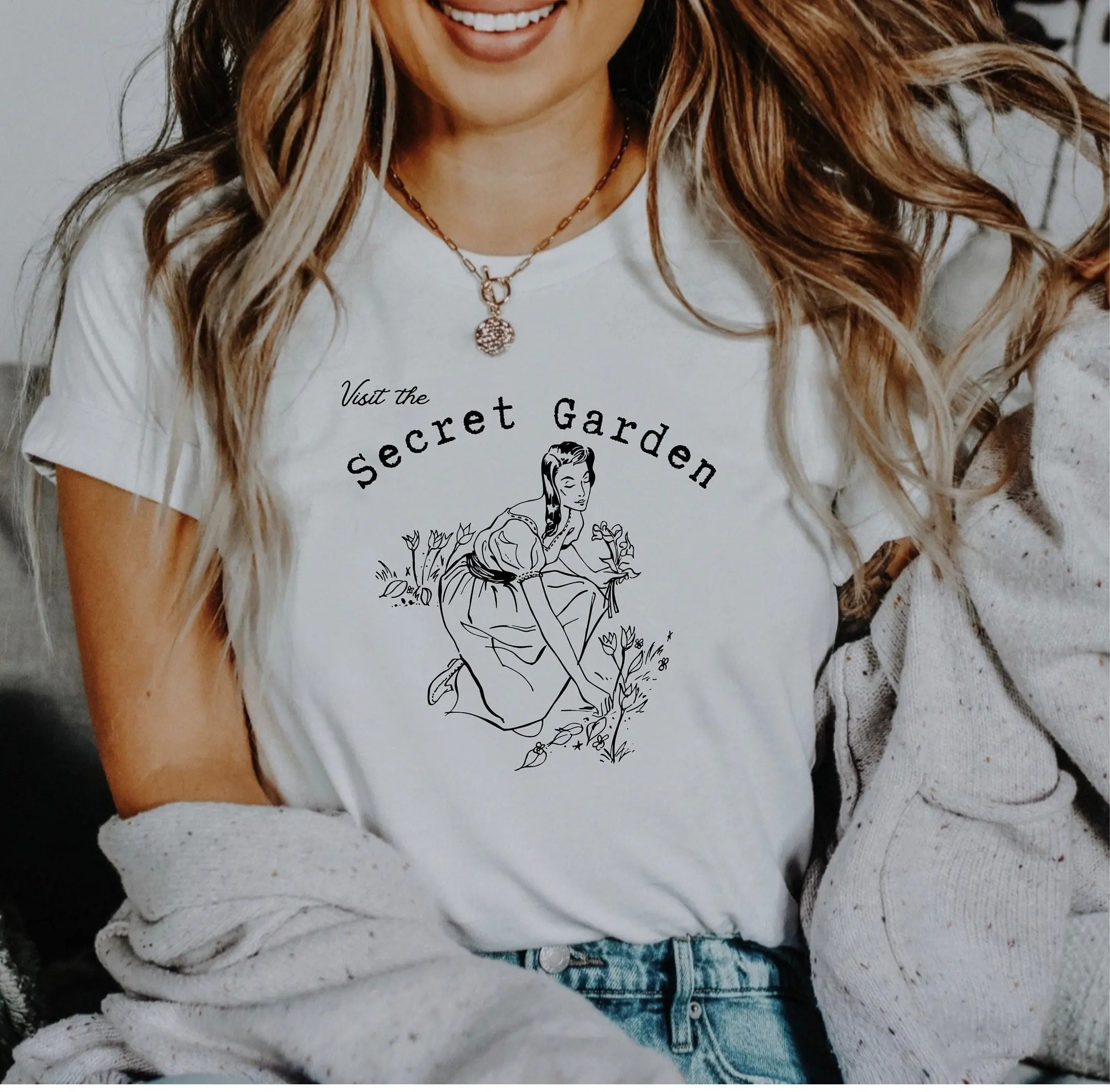 Secret Garden Tee Secret Garden Shirt Botanical Garden Shirt Book Lover Gift Magical Femminista Shirt Outdoor Cottagecore Tee