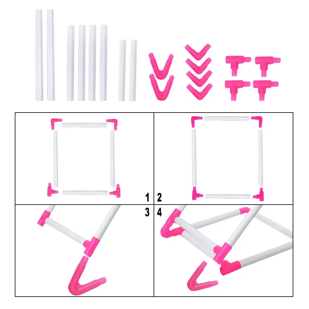 Plastic Stitch Square Embroidery Hoop DIY Sewing Tools Sewing Hoop Handhold Craft Clip