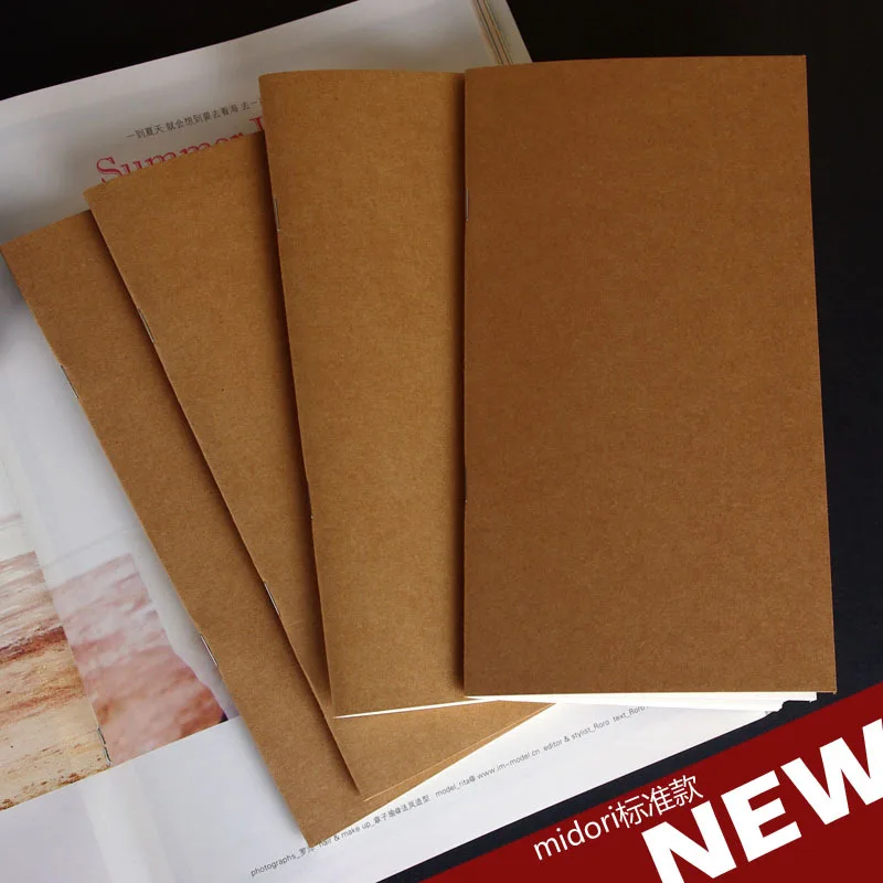 Kraft Paper Planner & Journal: 64-Page Lined, Blank, and Dot Grid Notebook