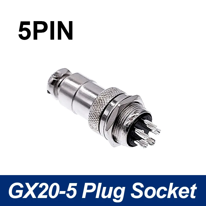2-15 Pin GX20 Center Docking Waterproof Aviation Connector Plug & Socket 
