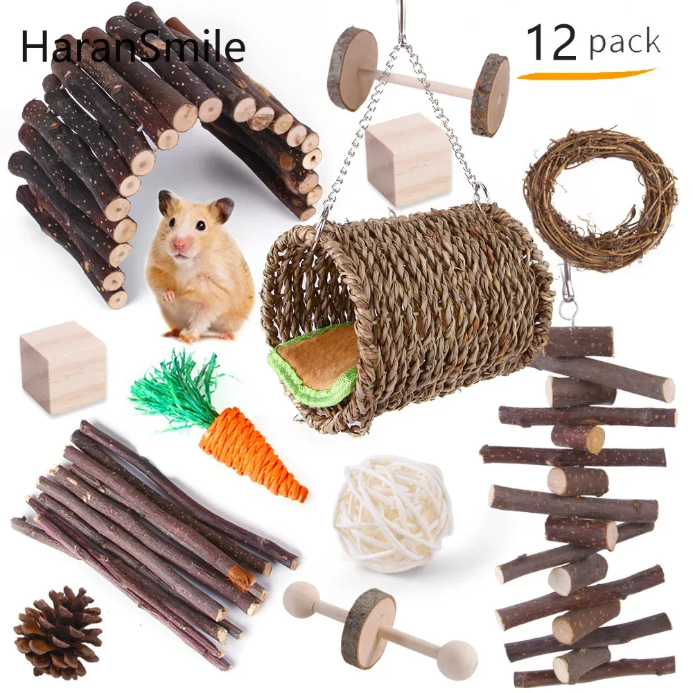 

Hamster guinea pig toy set, Dutch pig, rabbit bite, landscaping pet supplies