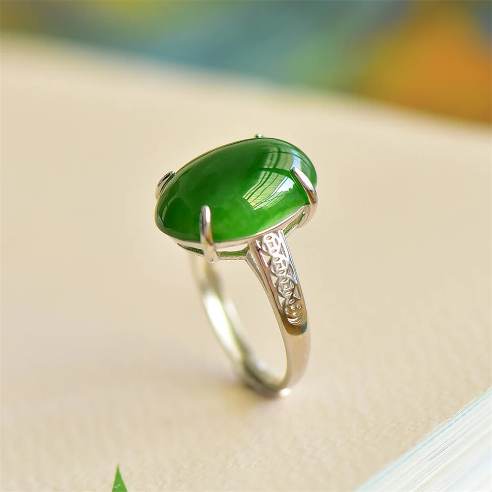 ring anillo jade verde