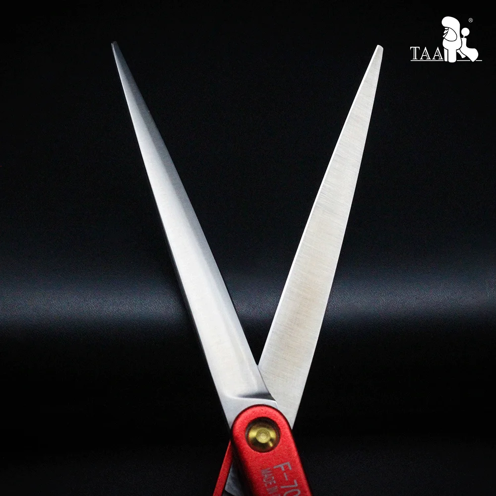 TAA Dog Scissors Grooming Straight Scissors for Dog Handmade Profession Pet Shear 7 Inch Ultra-Light Colorful Pet F-700 dog grooming scissors