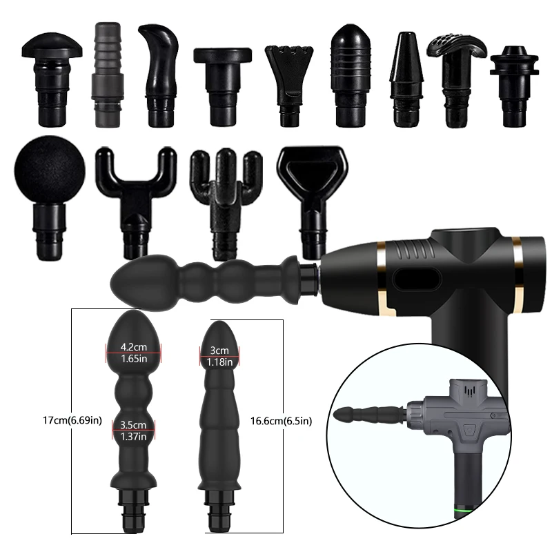 Massage Gun Heads Accessories Vibration Head for Fascia Gun Percussion Vibrators 18mm Connecting Rod Diameter 1