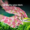2PCS Breathable Women Garden Gloves Printed Pink Nylon Work Non-Slip Household Labor Protection Gloves For Mechanic Construction 2