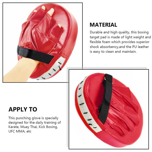 Gant De Boxe Femme Boxing Punching Mitts Focus Pad Boxing Glove