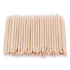 100Pcs/Lot Orange Nail Art Wood Sticks Double Sided Cuticle Pusher Rhinestones Picker Bead Pusher Manicure Pedicure Care Tool #& 6