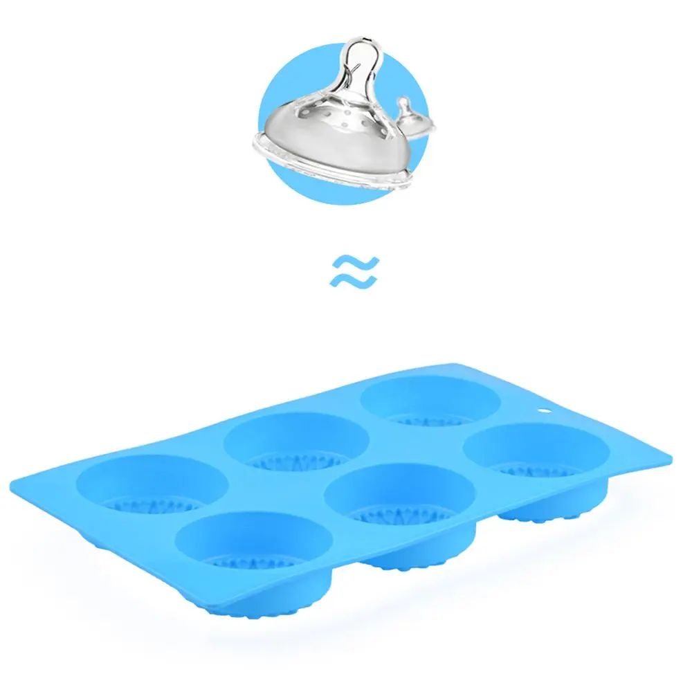 6 Cavities Creative Flower Shaped Silicone DIY Handmade Soap Mold Fondant Cake Decorating Candle Mold Pudding Candy
