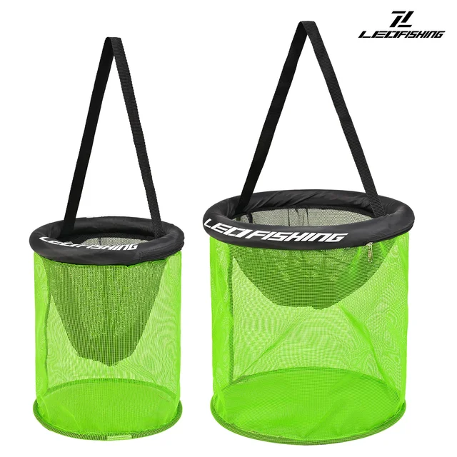 Living-Fish Bucket Floating Bucket Thickened Reinforced Bucket Multi functional BOX Foldable Rocking Fishing Net Fly Fishing Net 2