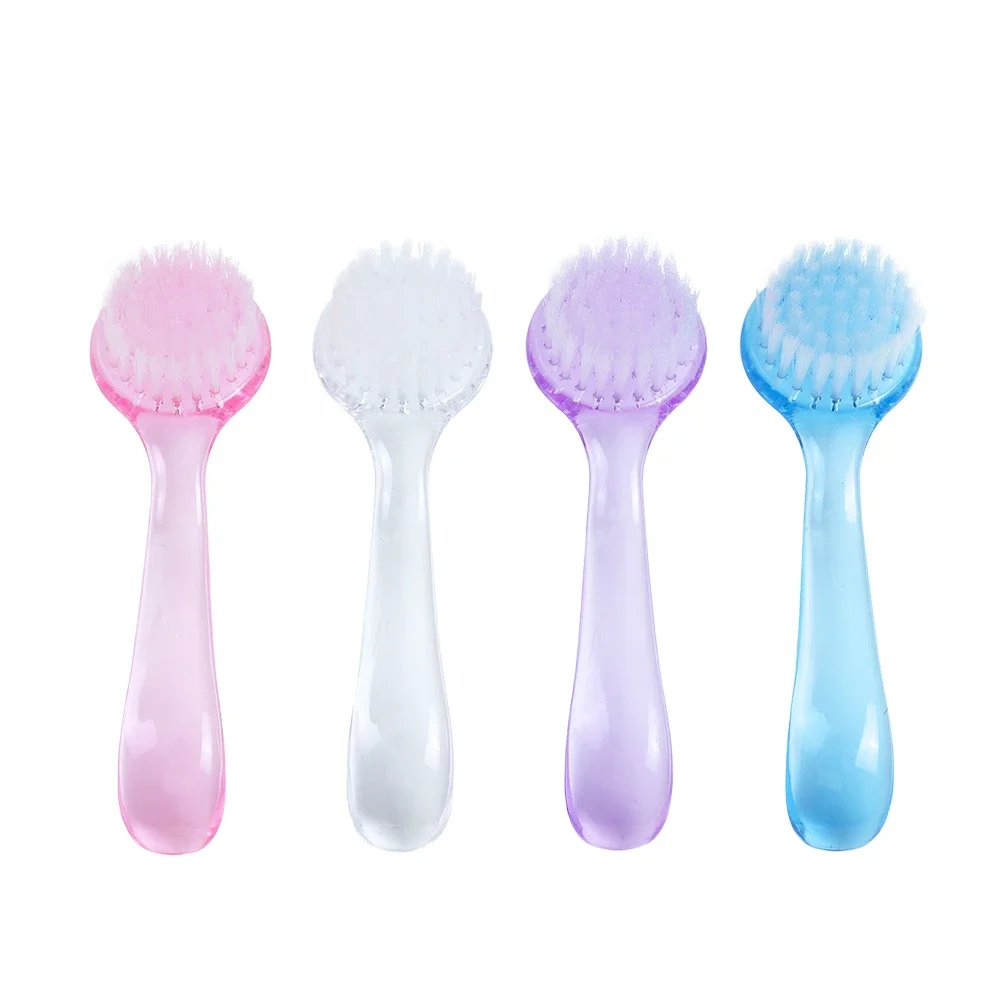 Nail Brushes 1PC 5 Types Nail Brush Cleaning Remove Dust Powder Plastic Cleaner for Acrylic UV Gel Nails Art Manicure Care Accessories