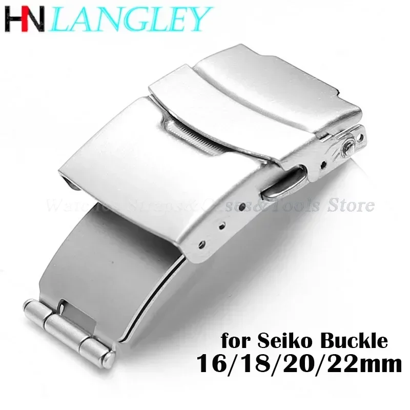 Watch Buckle Clasp Watch Buckle 16mm 18mm 20mm 22mm Stainless Steel for Seiko Watch