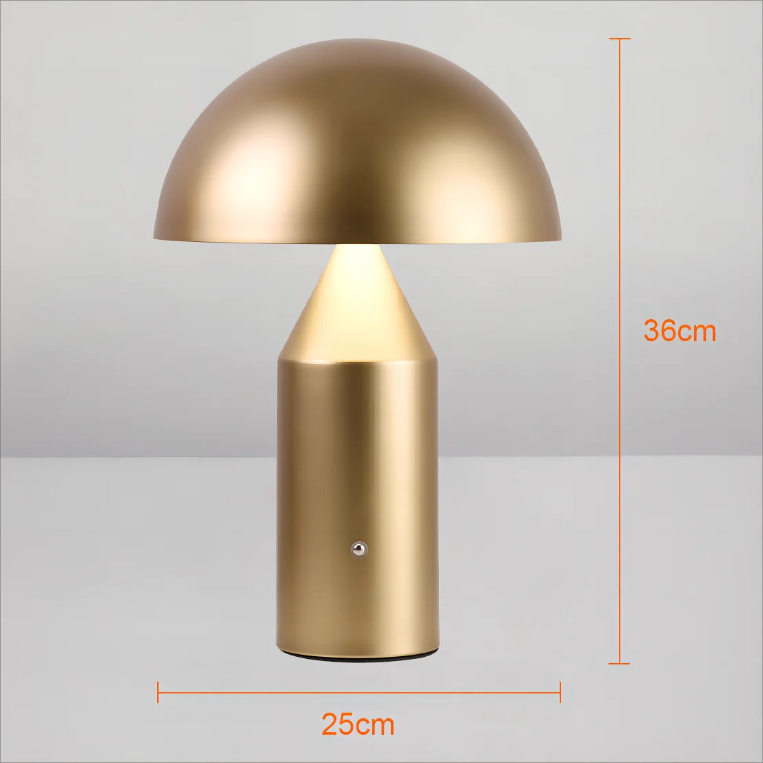 버섯 모양 LED 데스크 램프 3색 조절 터치식 USB 충전식 침실 무드등 거실 조명 홈데코 조명