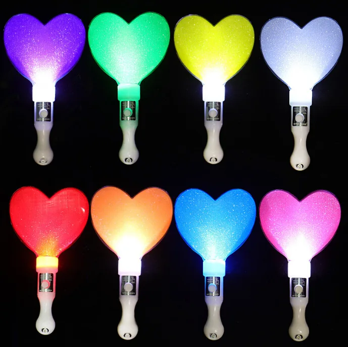 Illuminated Star and Heart Glow Wands for Events and Crowd Engagement