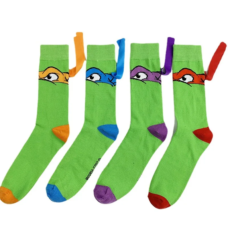 

Anime Crew Man Socks Casual Cotton Mens Sock Sox Green Standard Novelty Men Spring Autumn Classic Adult Calcetines Hombre