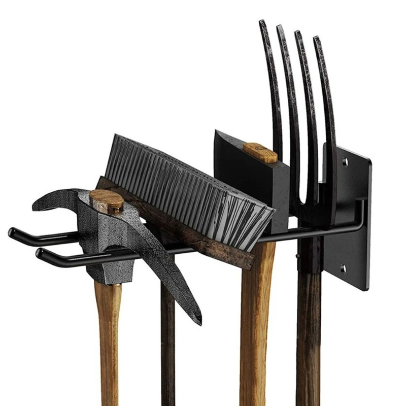 Garage Garden Tool Organizer Wall Mount Heavy Duty Garage Tool Storage Rack Shovel Rake Folding Chair Storage