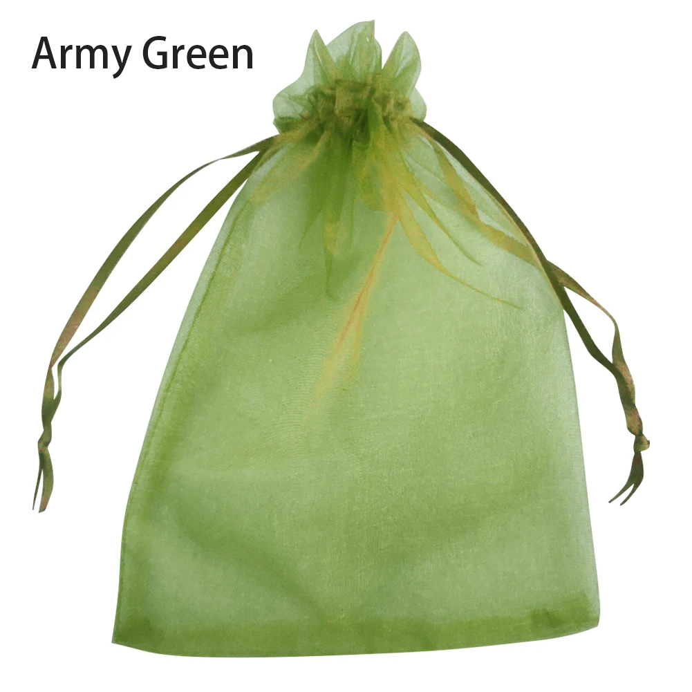 20/50/100PCS Grape Fruit Protection Bags Garden Drawstring Netting Mesh Bags Anti-Bird For Fruit Trees Organza Bags 