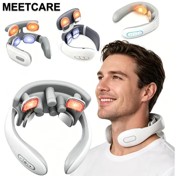 TENS Pulse Back Neck Massage 4 Models Electric Smart Shoulder Cervical Massager Muscle Beating Health Care Tool