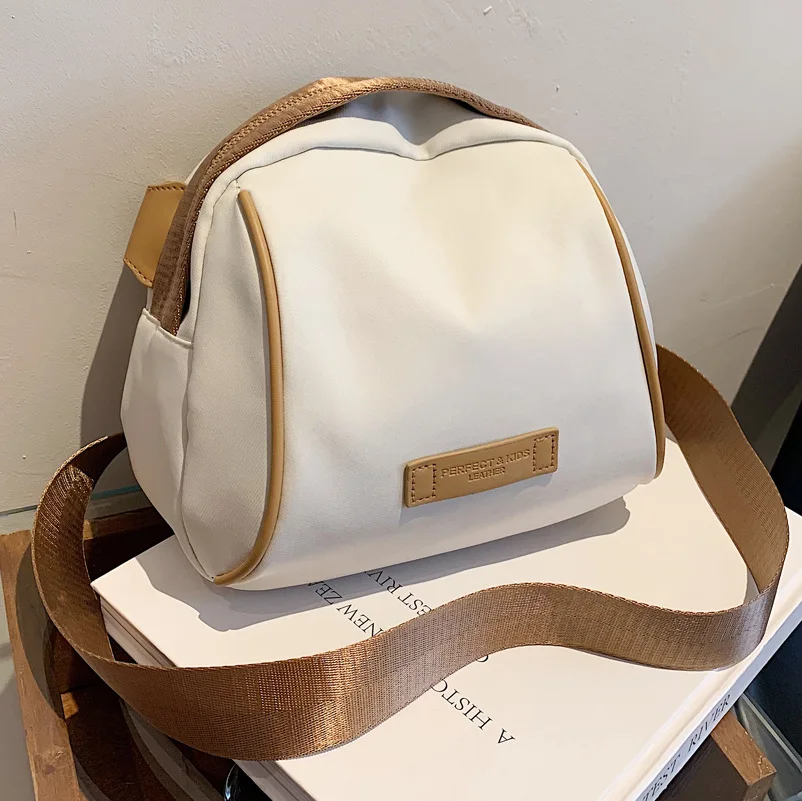 

Сумка на плечо женская из ткани Оксфорд, маленький саквояж кросс-боди с широким ремешком, Спортивная дорожная нагрудная сумочка