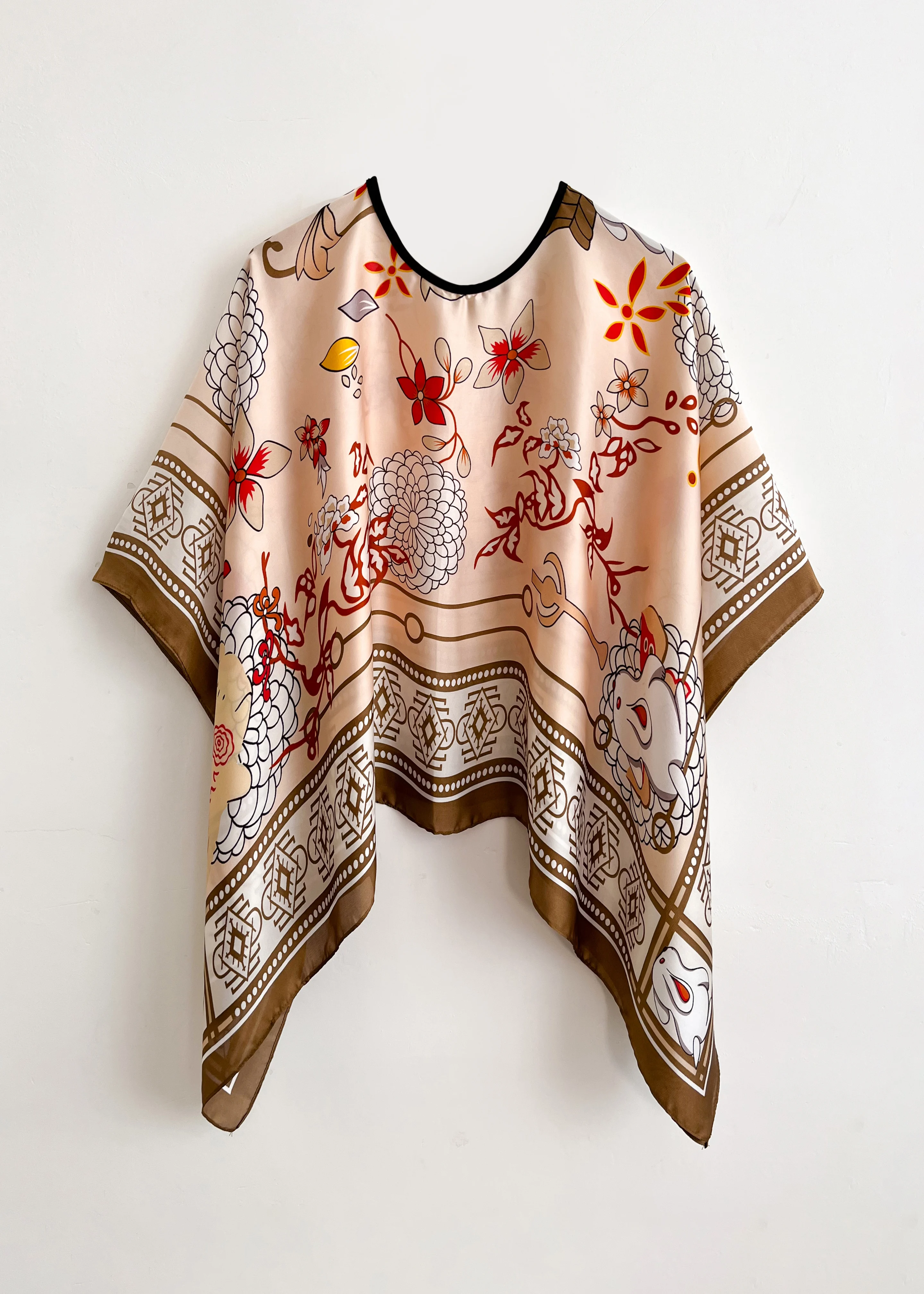 Poncho Pullover Shawl Sun Protection Scarf 2024 New Versatile Scarf Paired With Women's Loose Summer Sunscreen Leisure Clothi