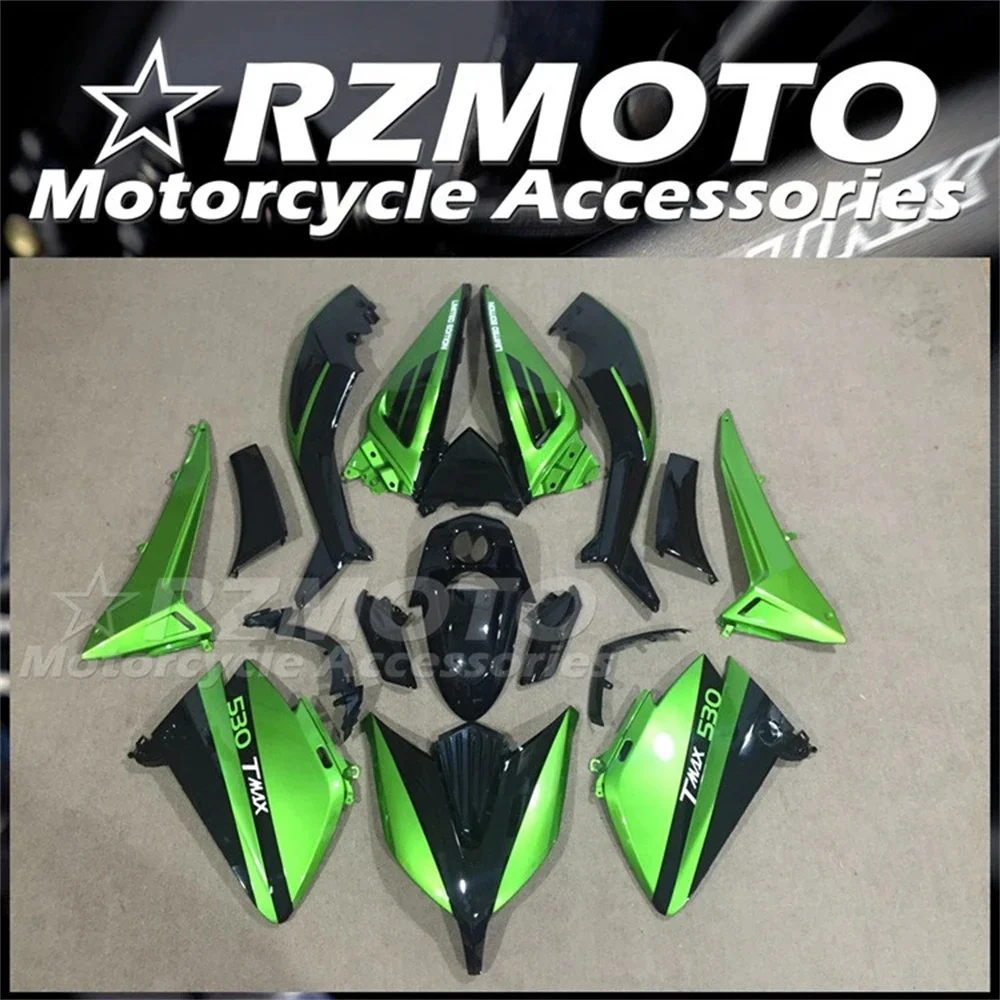 

Injection Mold New ABS Whole Fairings Kit Fit for YAMAHA Tmax 530 2015 2016 15 16 Bodywork Set Green Black