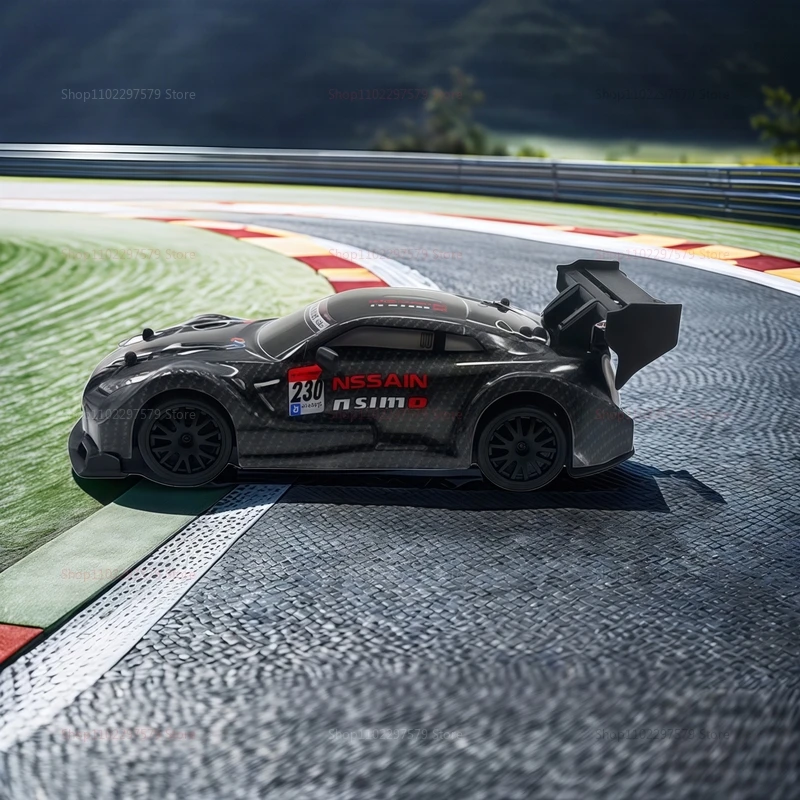 1:24 GTR 미니 RC카, 빠른 4륜구동 충전식 장난감 (어린이, 남아, 여아, 성인용) 실내외 레이싱, 생일 선물, 재미있는 선물