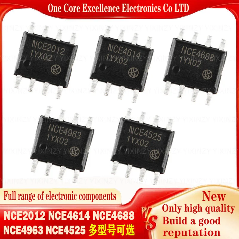 NCE2012 NCE4614 NCE4688 NCE4963 NCE4525 SOP8 MOSFET FET Diode Triode Integrated IC 10PCS