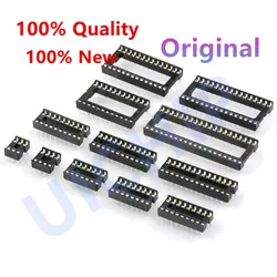10PCS IC Socket Round Square hole Narrow Wide DIP 6 8 14 16 18 20 24 28 40 Pin DIP6 DIP8 DIP14 DIP16 DIP18 DIP20 DIP28 DIP40 Pin