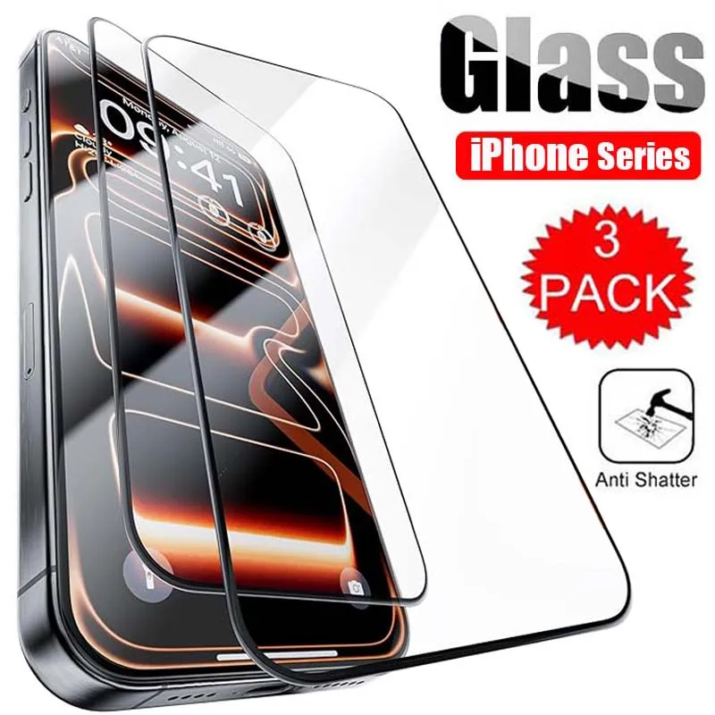 3-Pack Premium Tempered Glass Screen Protector - Superior Full Coverage Protection