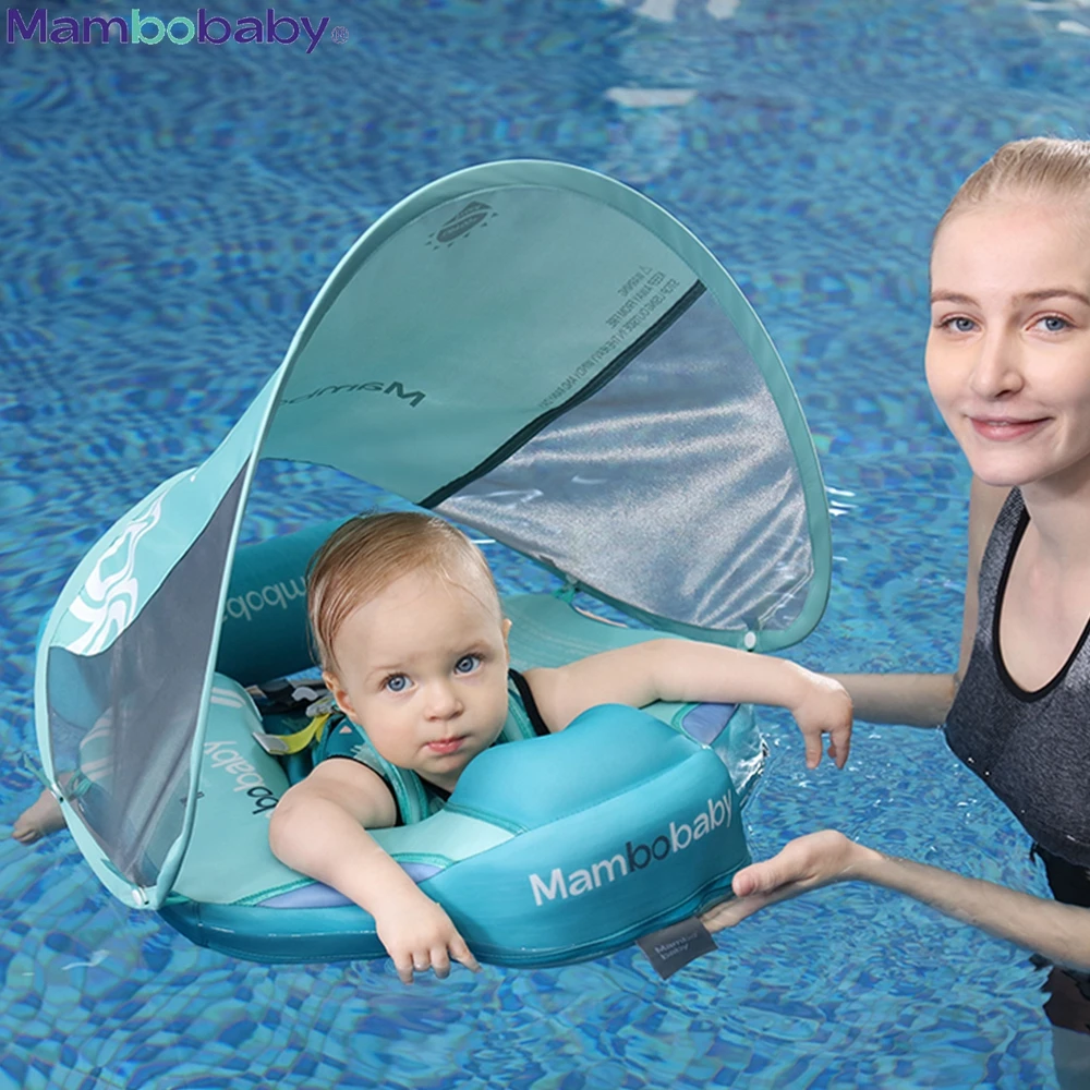 Mambobaby NonInflatable Baby Chest Floats Waist Swimming Rings Swim