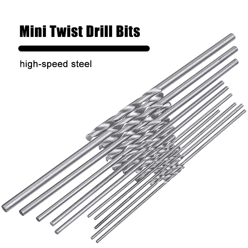 Full Grinding Mini Twist Drill 0.3-1.6mm 20PC Set Woodworking Plastic PVC Circuit Board Micro Drilling Tool Image 4