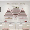 Iron Art Manicure Shelf Manicure Rack Display Rack Net Nail Polish Oil Shelf Hanging Wall Nail Polish Rack Wall Display Triangle 3