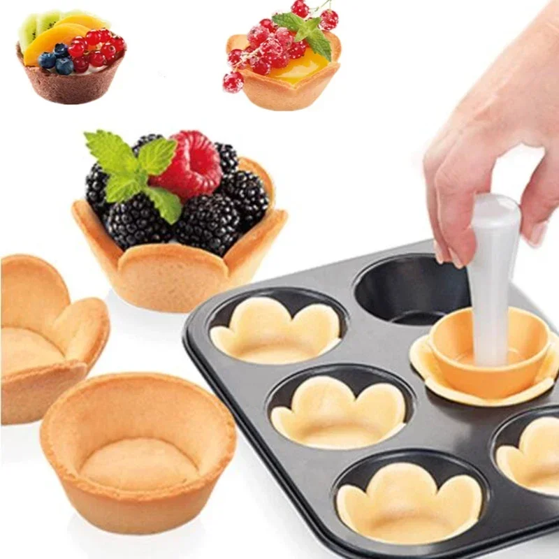 Baking Tool Baking Accessories Tart Shell Mold Set Pastry Dough Tamper Kit Fruit Pie Maker Cookies Cutter Cake Cup Presser Cupcake Muffin Mould
