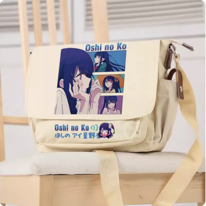 Anime OSHI NO KO Hoshino Ai Cartoon Bag Unsix Fashion Leisure Teenagers Crossbody Student Messenger Handbag B183