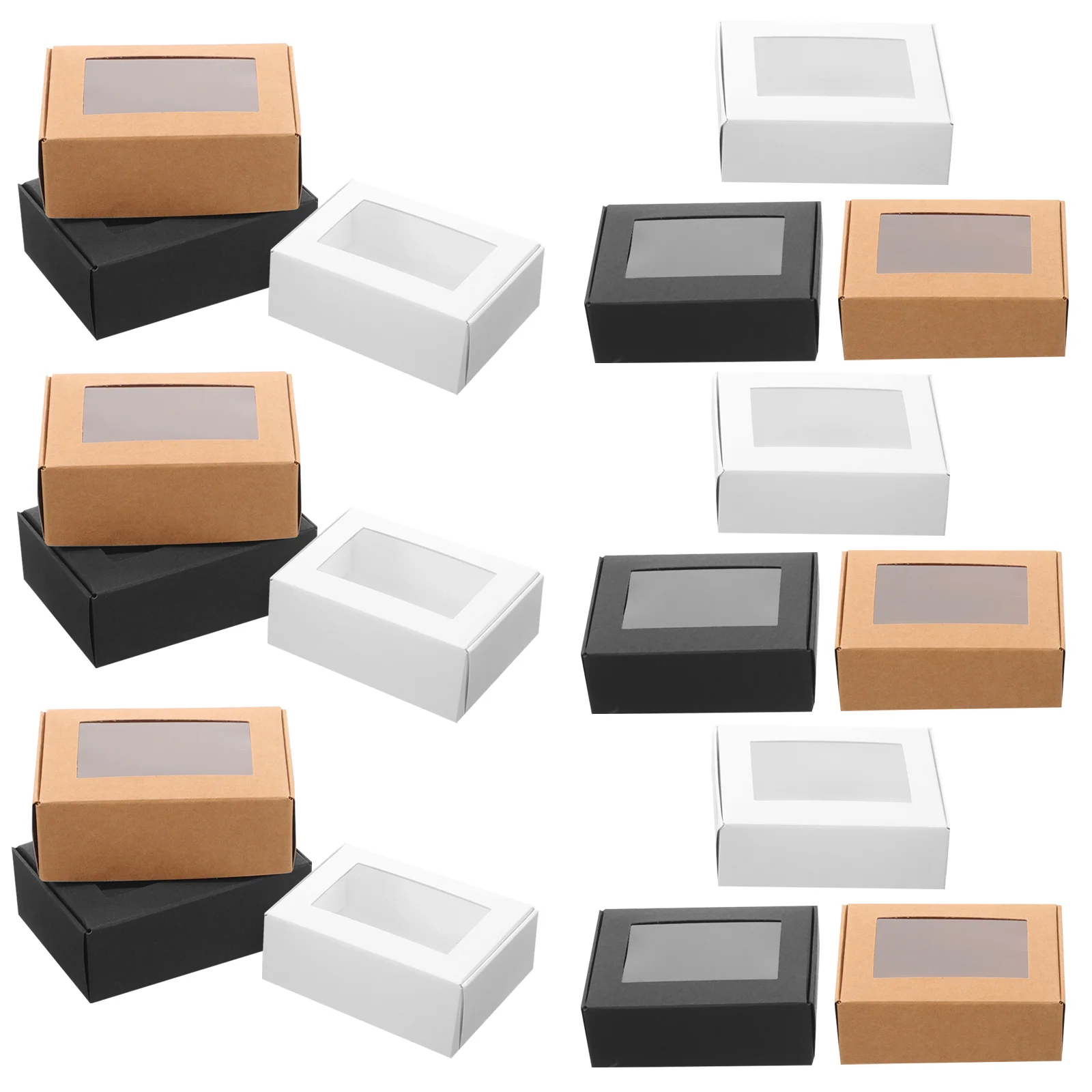 

30pcs Soap Display Boxes Soap Gift Wrapping Cases Multi-function Soap Packing Cases