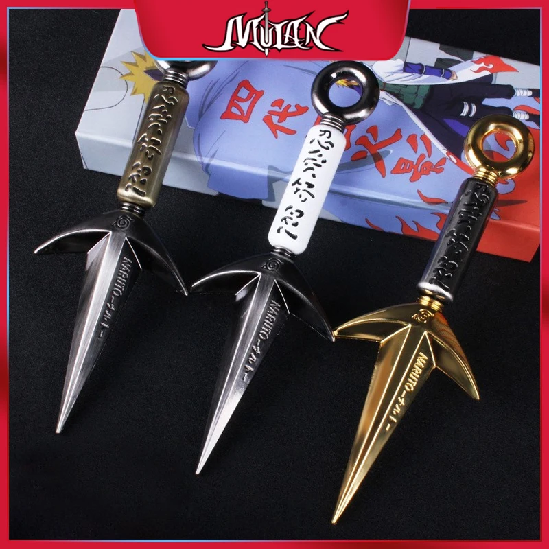 

Ninja Anime Peripheral Yellow Flash Namikaze Minato The Art of Fly Raytheon Kunai Katana Swords Toys for Childrens Weapon Model