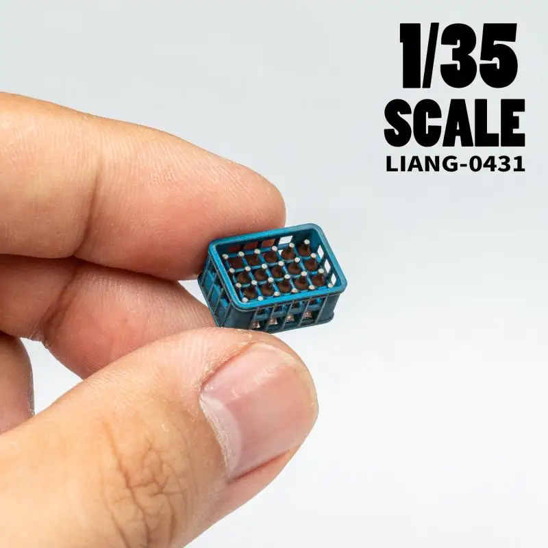LIANG-0431/0432 맥주 소다 병 상자 현대 조립 모델 장면 빌딩 취미 DIY 액세서리 1/35 1/48 1/72 스케일