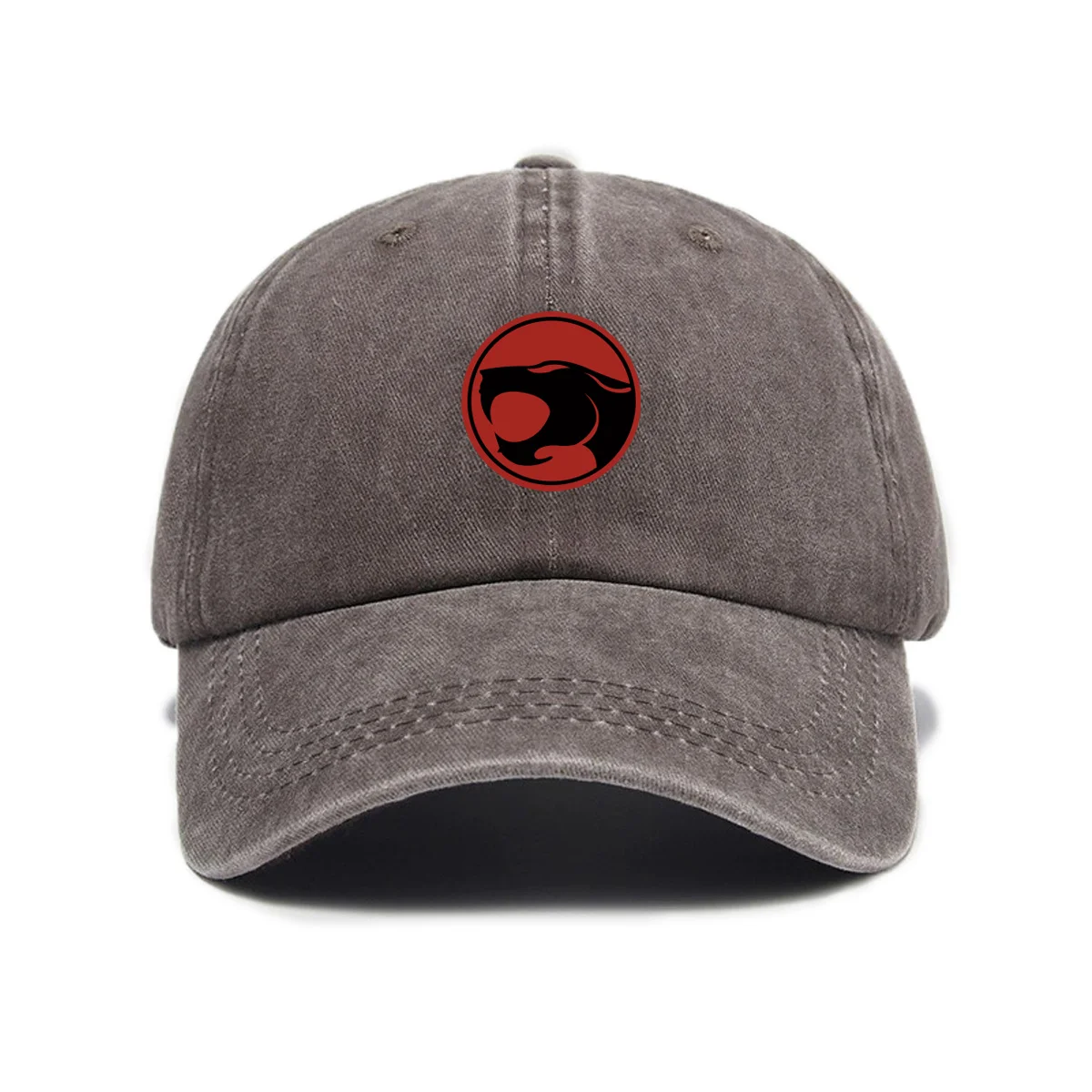Printing Thunder Cats Washed Cotoon Baseball Cap Unisex Outdoor Adjustable Casual Retro Soft Top Dad Cap