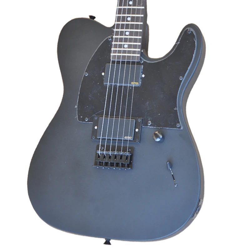Electric Guitar Black Signature Matte Body Self-locking Neck OTGT-2015