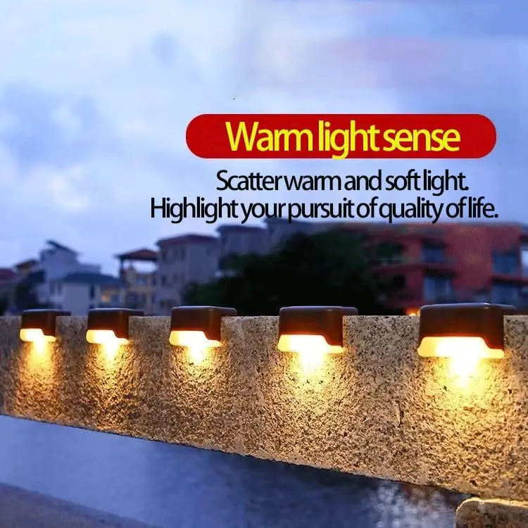 Waterproof Solar Deck Lights for Outdoor, Solar LED Lights for Deck, Step, Raili