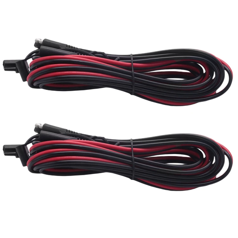 SAE to SAE 익스텐션 케이블, 빠른 연결 분리, SAE 전원 커넥터 케이블, 와이어 하네스 14AWG, 2X, 15 피트