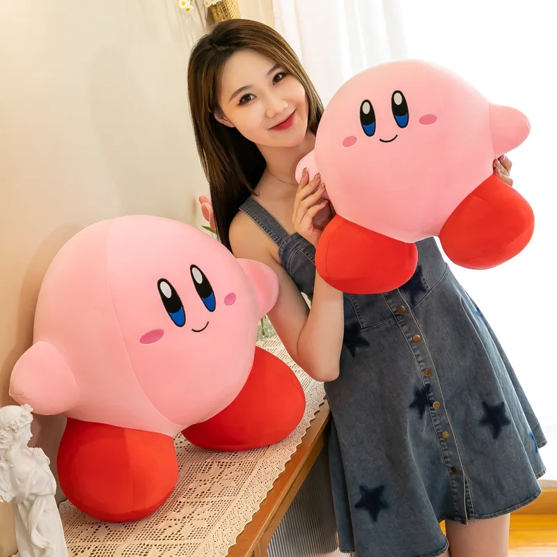 Anime Star Kirby Plush Toys Soft Stuffed Animal Doll Fluffy Pink Plush Doll Pillow Room Decoration Toys For Children's Gift 2